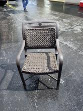 Woven Espresso Patio Outdoor Hospitality Chair