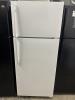 18 cubic-foot GE refrigerators in black or white! High-quality 